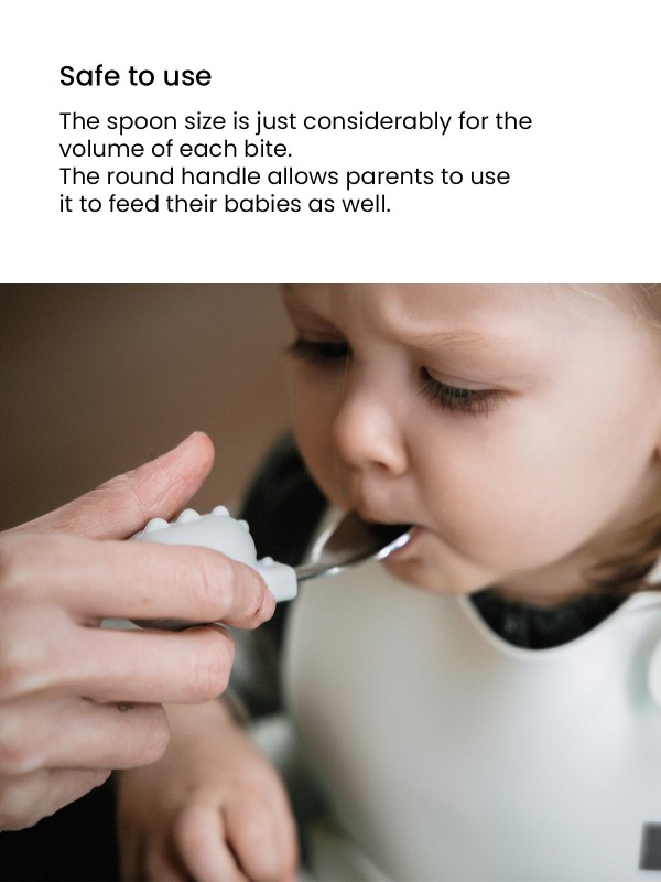 Baby Fork And Spoon Set White and Pink