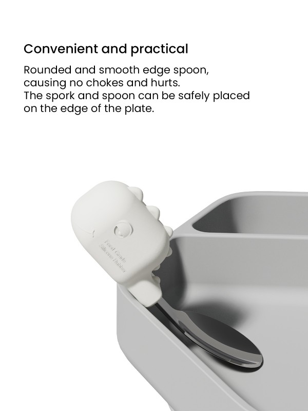 Baby Fork And Spoon Set White and Pink