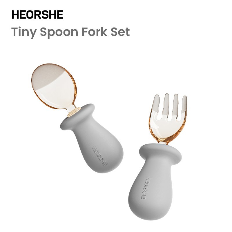 Tiny Spoon Fork Grey