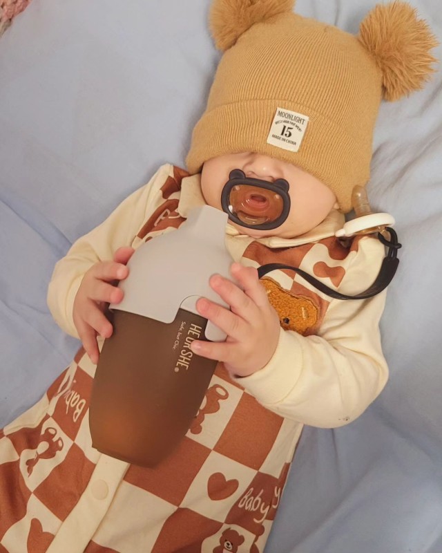 PPSU Ultra Wide Neck Baby Bottle 8 OZ Grey