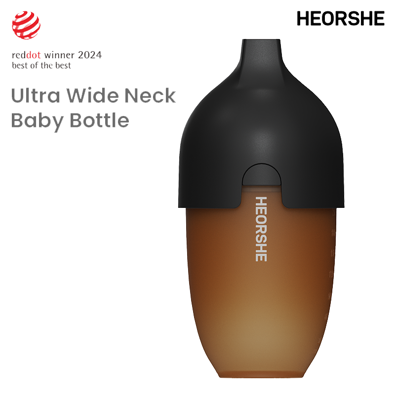 PPSU Ultra Wide Neck Baby Bottle 8 OZ Black