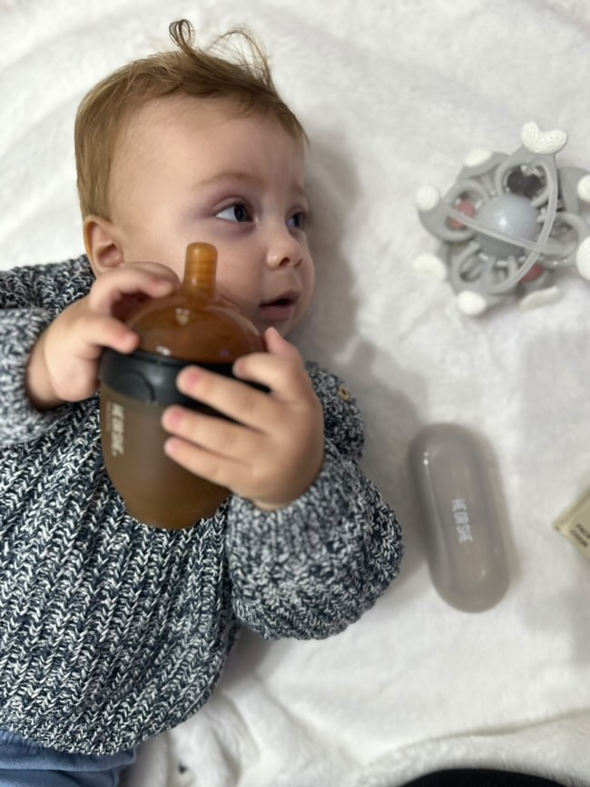 PPSU Ultra Wide Neck Baby Bottle 5 OZ Black