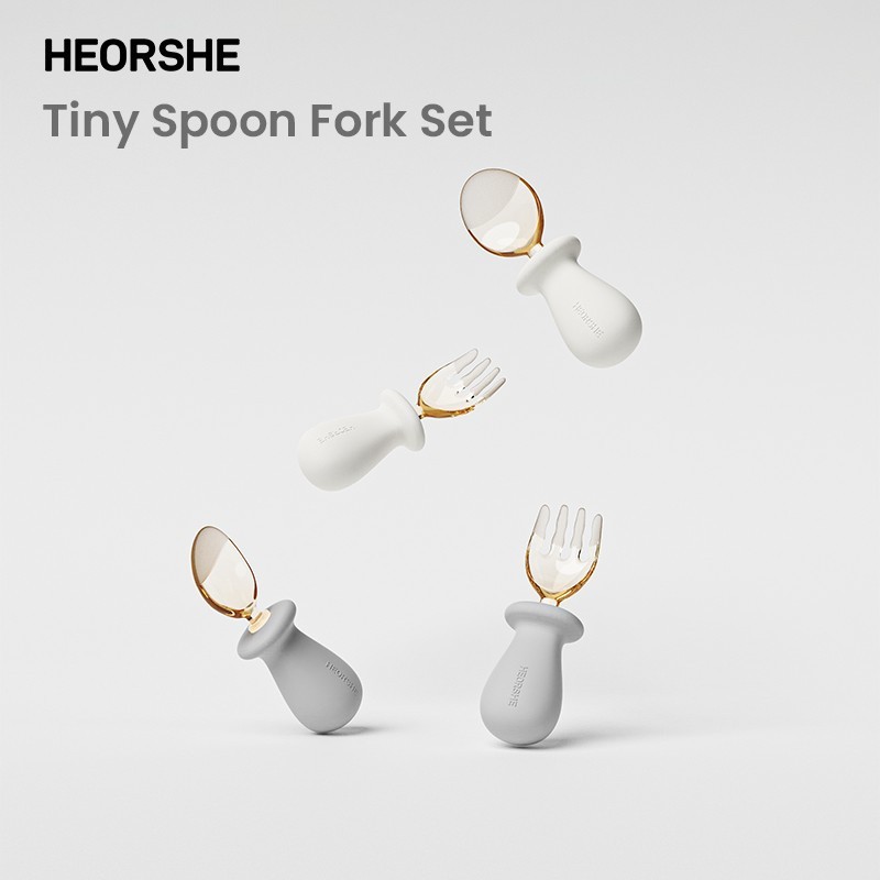 Tiny Spoon Fork Grey