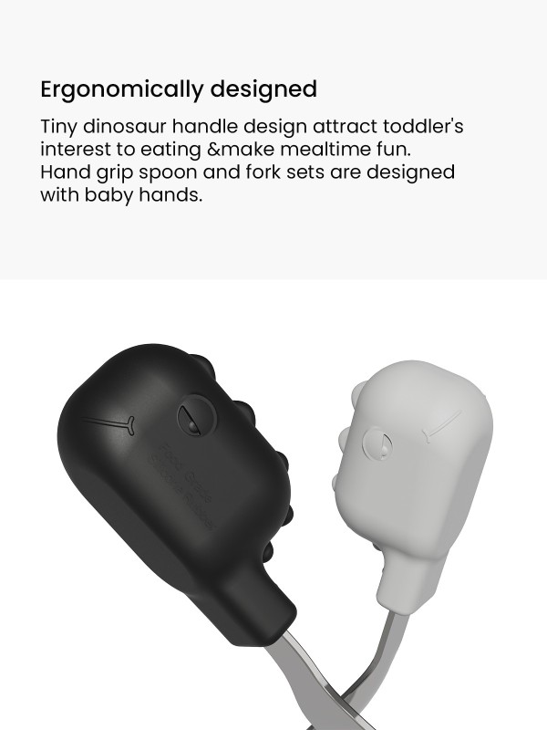 Baby Fork And Spoon Set White and Pink